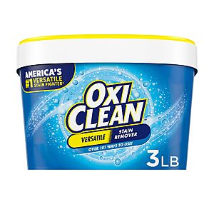 3-Lb OxiClean Versatile Stain Remover Powder $6.30 w/ S&S + Free Shipping w/ Prime or on $35+