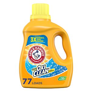 100.5-Oz Arm & Hammer Plus OxiClean Liquid Laundry Detergent (Clean Meadow, 77 Loads) $6.65 w/ S&S + Free Shipping w/ Prime or on $35+