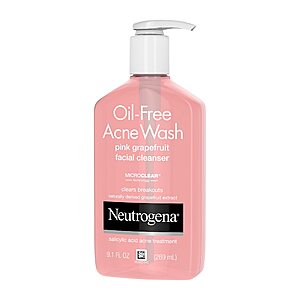 9.1-Oz Neutrogena Oil-Free Pink Grapefruit Acne Facial Cleanser w/ Vitamin C $6.95 w/ S&S + Free Shipping w/ Prime or on $35+