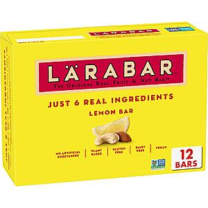 12-Count 1.6-Oz Larabar Fruit & Nut Bars (Lemon) $7.40 w/ S&S + Free Shipping w/ Prime or on $35+