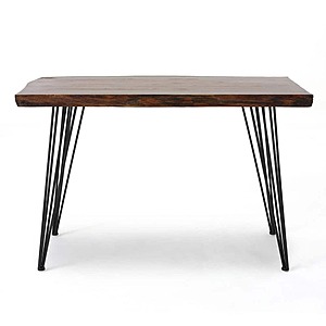 48" Noble House Rectangular Natural Writing Desk w/ Solid Wood Material $57.35 + Free Shipping