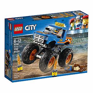 Amazon Prime: LEGO City Monster Truck 60180 Building Kit (192 Piece) $12.99 + Free Shipping