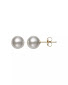 Akoya White Pearl Stud Earrings in 14K Yellow Gold $31 + Free Shipping