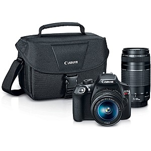 Canon EOS Rebel T6 DSLR Camera with EF-S 18-55mm + EF 75-300mm Lenses (2 Lens Kit Deal) + $80 Kohl's Cash $400 w/ Free Shipping