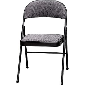 4-Pack Meco Sudden Comfort Deluxe Fabric Padded Folding Chair (Black) $76 + Free Shipping