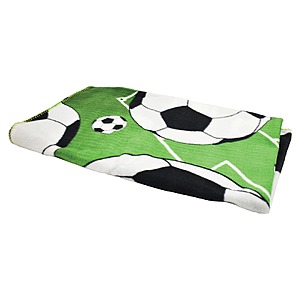 50" x 60" Soccer Fleece Throw Blanket $10 + Free Shipping