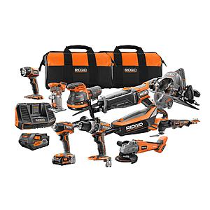 18-Volt Cordless 10-Piece Combo Kit with (1) 4.0 Ah Battery and (1) 2.0 Ah Battery, Charger, and Bag $499