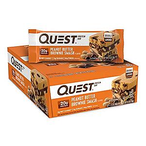 12-ct 2.12oz Quest Nutrition Protein Bars (Peanut Butter Smash) $14.95 with S&S or lower