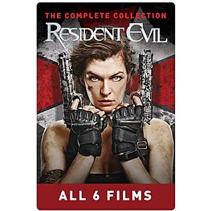Resident Evil Complete 6-Film Collection 4K/UHD - iTunes/VUDU Digital Movies (Ports to MA) $24.99