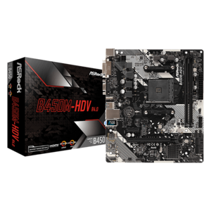 ASRock B450M-HDV AM4 AMD Promontory B450 SATA 6Gb/s USB 3.1 HDMI Micro ATX AMD M $55.99