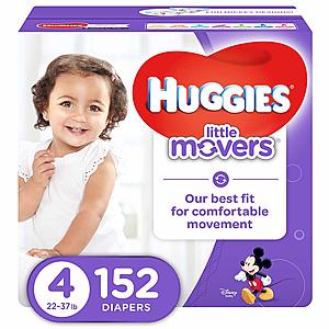 152-Ct Huggies Little Movers Diapers (Size 4) $26.80 w/ S&S + Free S&H