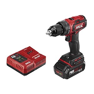 Woot, SKIL PWRCore 20 Brushless 20V 1/2 Inch Drill Driver, Includes 2.0Ah Lithium Battery and PWRJump Charger - DL529302, $39.99, free shipping for Prime