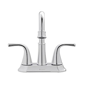 Glacier Bay Glacier Bay Bettine 4 in. Centerset 2-Handle High-Arc Bathroom Faucet in Chrome, $19.88, free shipping, Home Depot