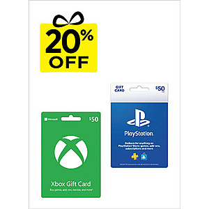 Dollar General in store, Nov 4th only, 20% off Xbox or Sony Gift Cards