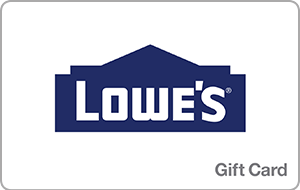 $100 Lowe's Gift Card for $90, with code LOWES1223, egifter