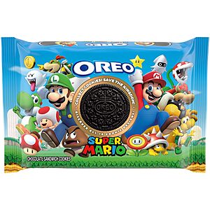 12.2oz Super Mario OREO Limited Edition Chocolate Sandwich Cookies $3.30 w/ Subscribe & Save