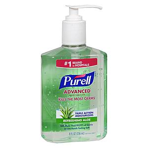 Purell Advanced Hand Sanitizer 8 Oz (2 Options) $0.99