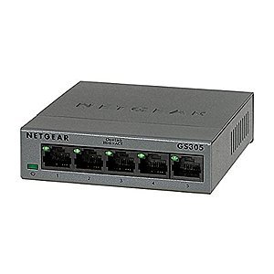 NETGEAR 5-Port Gigabit Ethernet Unmanaged Switch (GS305) - Metal Housing $11.99 A/C - Amazon