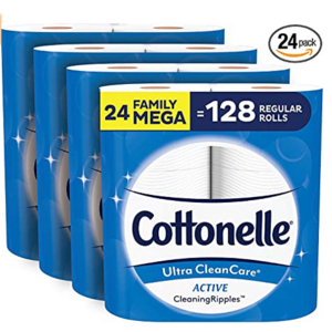 24-Count Cottonelle Ultra CleanCare Family Mega Roll Toilet Paper $22.56 w/ S&S + Free Shipping w/ Prime or on orders over $25