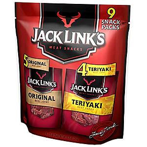 9-Count 1.25-Oz Jack Link’s Beef Jerky Variety Pack $12 w/ S&S + Free Shipping w/ Prime or on orders over $25