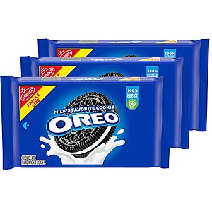 3-Pack 19.1-Oz Oreo Family Size Chocolate Sandwich Cookies $10 w/ S&S & More