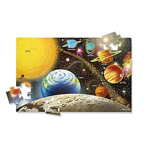 48-Piece Melissa & Doug Floor Puzzle (Solar System) $6