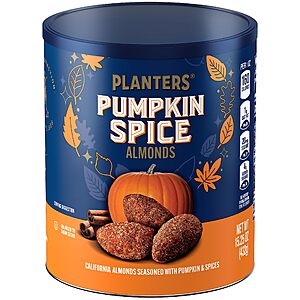15.25-Oz Planters Pumpkin Spice Almonds $5.59 w/ S&S + Free Shipping w/ Prime or on orders over $35