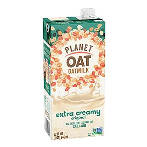 6-Pack 32-Oz Planet Oat Oatmilk (Extra Creamy) $11.94 + Free Shipping w/ Prime or on orders over $35