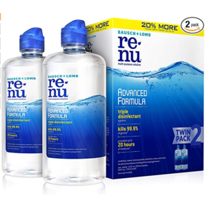 2-Pack 12-Oz Bausch + Lomb ReNu Contact Lens Solution $7.27 w/ S&S + Free Shipping w/ Prime or on orders over $25