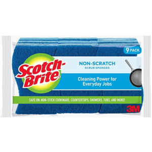9-Count Scotch-Brite Non-Scratch Scrub Sponges (Blue) $5.12 ($0.57 each) w/ S&S + Free Shipping w/ Prime or on orders over $25