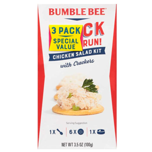 3-Pack 3.5-Oz Bumble Bee Snack on the Run! Chicken Salad Kit w/ Crackers $3.10 & More