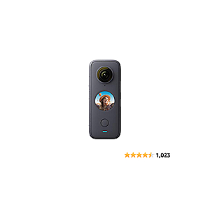 Insta360 ONE X2 360 Degree Waterproof Action Camera, 5.7K 360, Stabilization, Touch Screen, AI Editing, Live Streaming, Webcam, Voice Control - $365