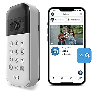 myQ Smart Garage Video Keypad with Camera, Wi-Fi, and Smartphone Control $60 + Free Shipping
