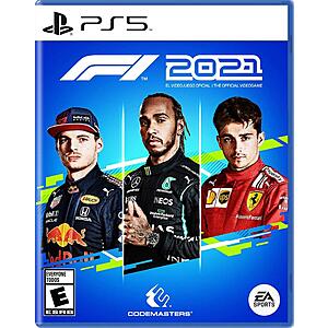 F1 2021 (PS5 or XBox One or PS4) $14.99