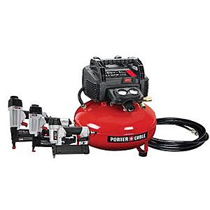Porter Cable 3 Nailer and Compressor Combo Kit $239