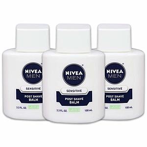 3 pack of NIVEA Men Sensitive Post Shave Balm - Soothes and Moisturizes Skin After Shaving - 3.3 fl. oz. Bottle: As low as $8.96 w/S&S and A/c
