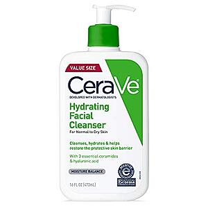 2x CeraVe Hydrating Facial Cleanser 16oz with 25% S&S YMMV $16.75