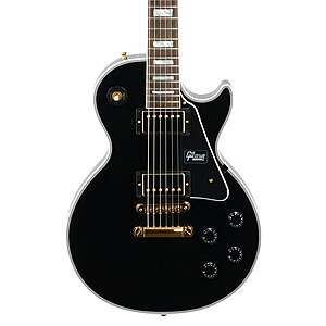 Gibson Exclusive Custom guitar, Les Paul Custom Ebony Bolivian Rosewood Gold Hardware with Case $4000