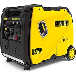 Champion 200986 4500-Watt Gas Inverter Generator, RV Ready, Amazon Prime - $636.74
