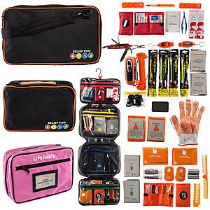 Relief Pod Portable Travel Emergency Kit First Aid & Supplies Large For $13.99 & XL for $18.99 + Free Shipping @ Dealgenius.com