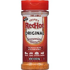 Amazon: Frank's RedHot Original Seasoning Blend (Hot Sauce Powder) 4.12 oz After $1.50 Coupon for $2.28 w/ 5% S&S (or $1.88 w/ 15% S&S)