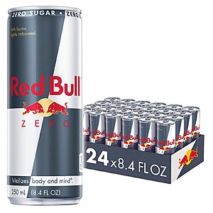 Red Bull Energy Drink, Total Zero, 8.4 Fl Oz, (Pack of 24) $25.47