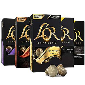50-Count L'OR Espresso Aluminum Nespresso Pods (Variety Pack) $14.83 + Free Shipping