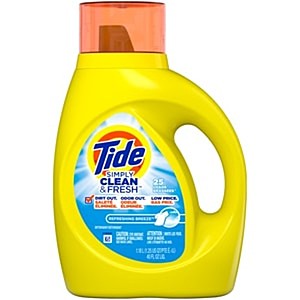Tide Simply Clean & Fresh Liquid Laundry Detergent, 34 OZ - $1.94 - YMMV - Only in CVS Stores