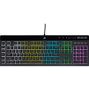 Corsair K55 Pro Lite RGB Backlit USB Wired Membrane Gaming Keyboard (Black) $30 + Free Shipping