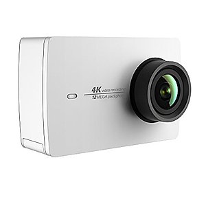 YI 4K Action and Sports Camera, 4K/30fps Video 12MP Raw Image with EIS, Live Stream, Voice Control (White) - $85 + Free Shipping