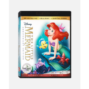 DMI The Little Mermaid , Mulan & Frozen Ii [4K Ultra HD + Blu-ray + Digital Code] Reward From 950 Disney Movie Insiders Points