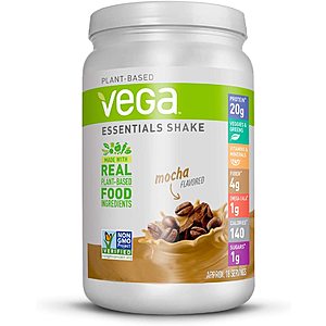 Prime Members: 1.38-lbs Vega Essentials Protein Powder (Mocha) $1.65 w/ Subscribe & Save & More