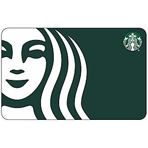 Starbucks: Purchase $20 eGift Card, Get $5 Bonus eGift Card $20