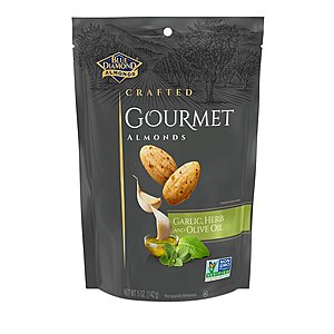 5-Oz Blue Diamond Gourmet Almonds (Garlic, Herb & Olive Oil) 2 for $4.50 & More w/ Subscribe & Save
